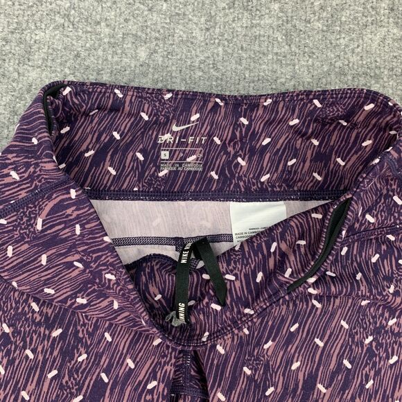 Nike Power Epic Running Tight Womens S Polka Dot Dri Fit Zip Rear Pocket Cropped - Picture 5 of 16